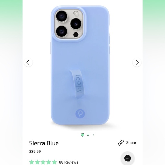 Loopy Case Light Blue Phone Cover iPhone 15 pro max - Picture 3 of 3